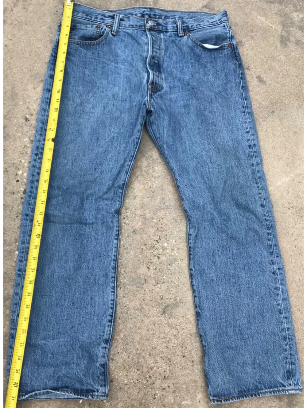 Vintage Levi's 501 Medium Wash Denim Blue Jeans Men's 36X29 Cotton Pants